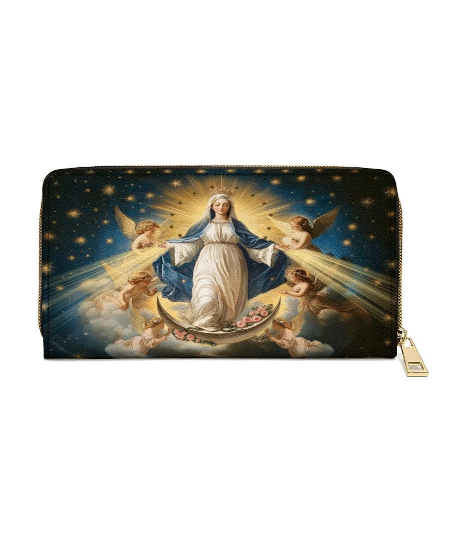 The Queen of Heaven - Leather Wallet Purse
