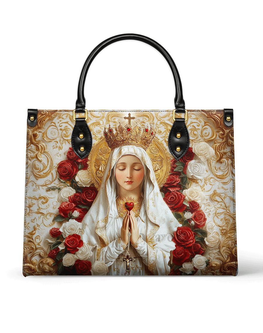 Lady of Fatima Elegance Leather Bag