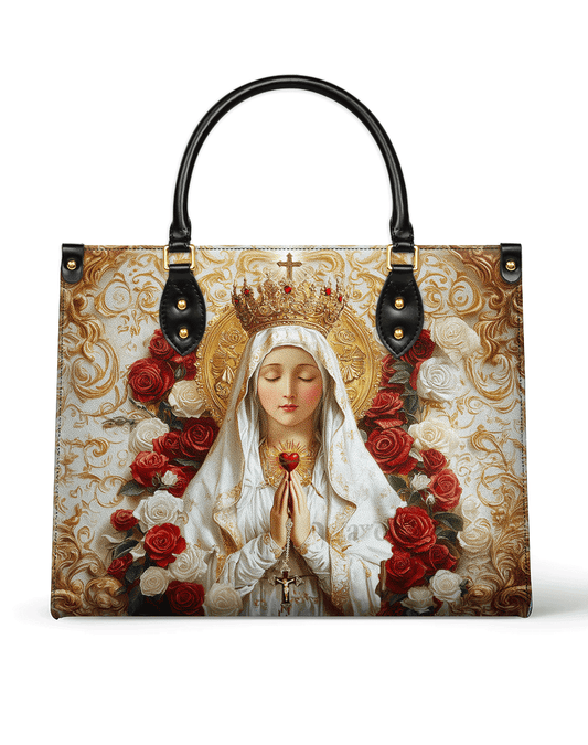 Lady of Fatima Elegance Leather Bag