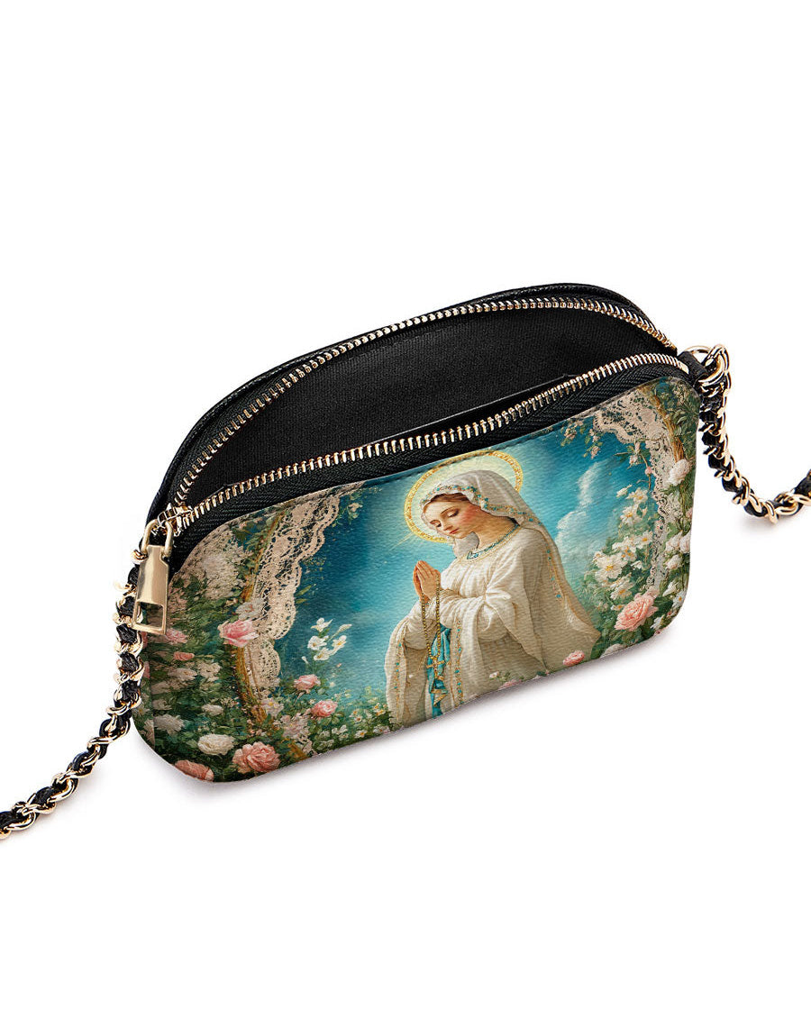 Lady Of Lourdes Leather Crossbody Bag