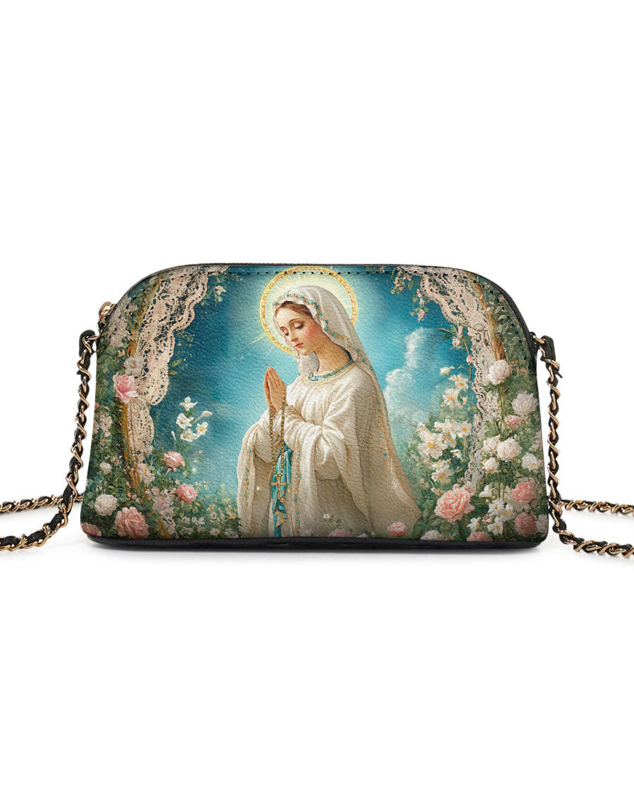 Lady Of Lourdes Leather Crossbody Bag
