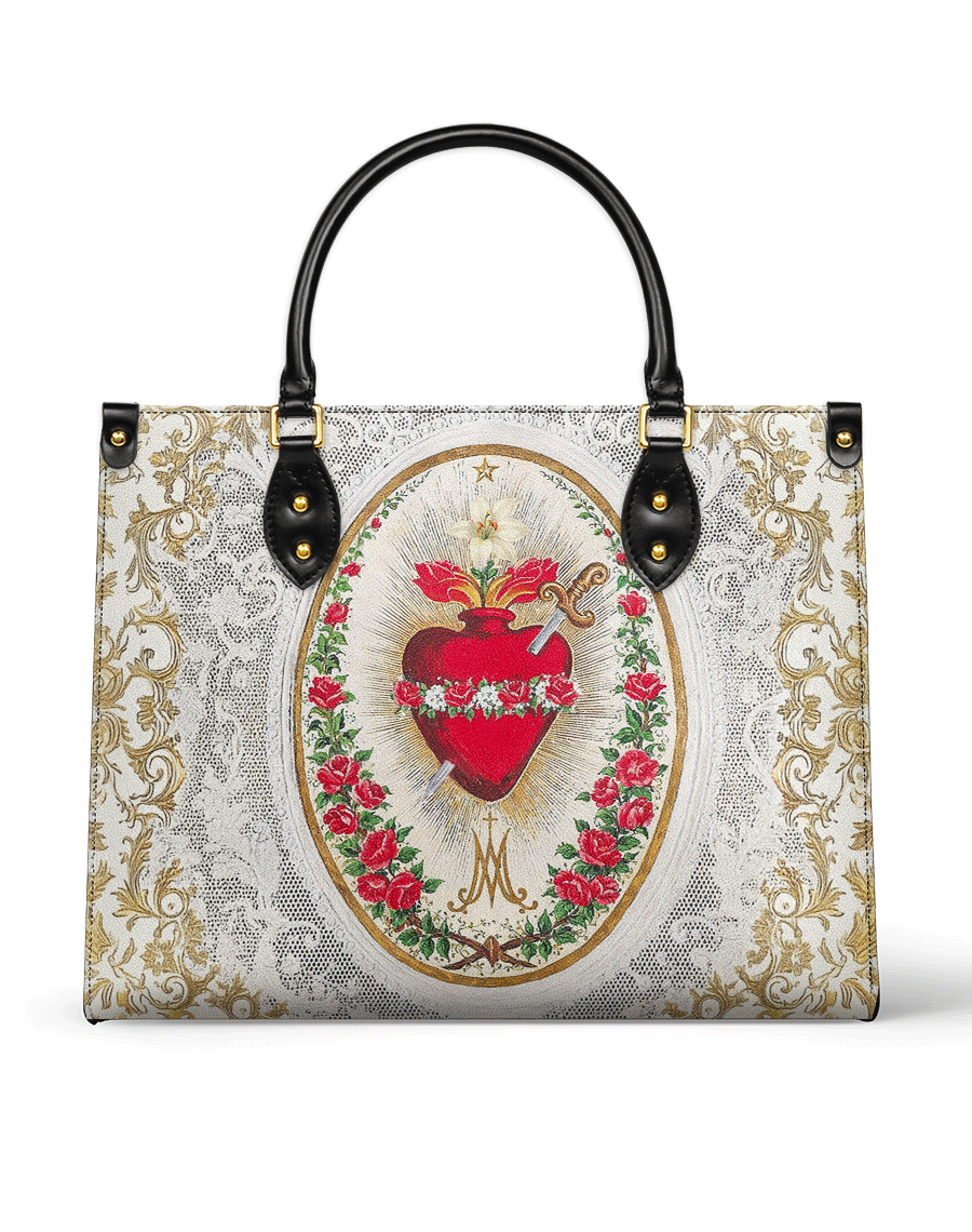 Immaculate Heart of Mary Elegance Leather Bag