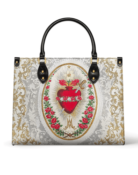 Immaculate Heart of Mary Elegance Leather Bag