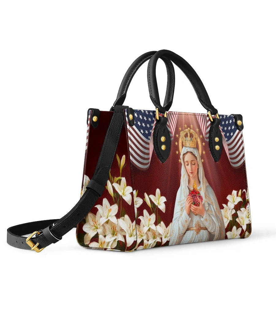Our Lady Of America Leather Bag