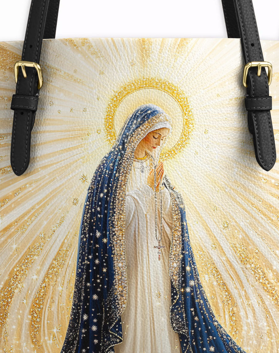 Our Lady’s Eternal Glow Leather Tote Bag