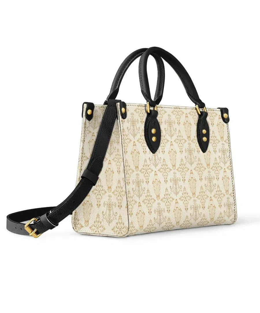 The Ave Maria Pattern Leather Bag