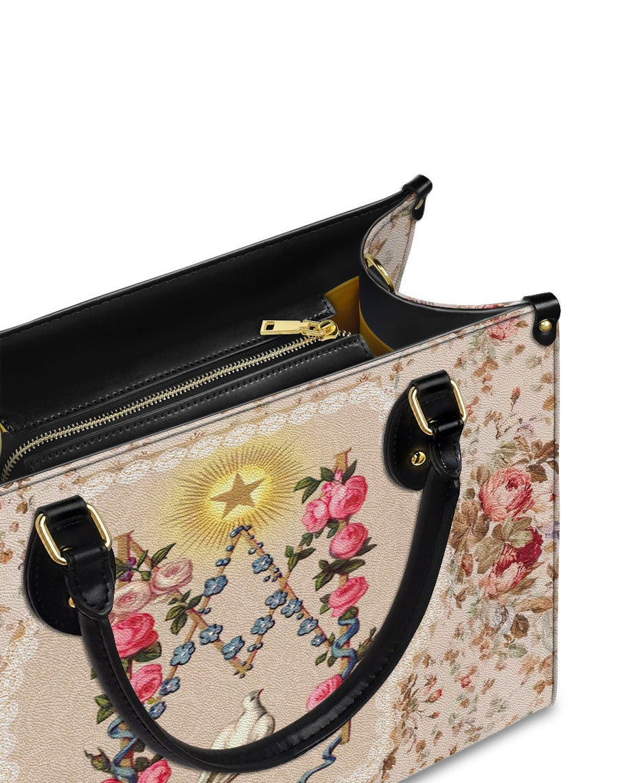 Roses of the Rosary Leather Bag