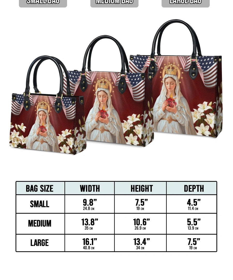 Our Lady Of America Leather Bag