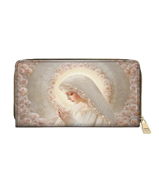 Rose Halo Devotion - Leather Wallet Purse