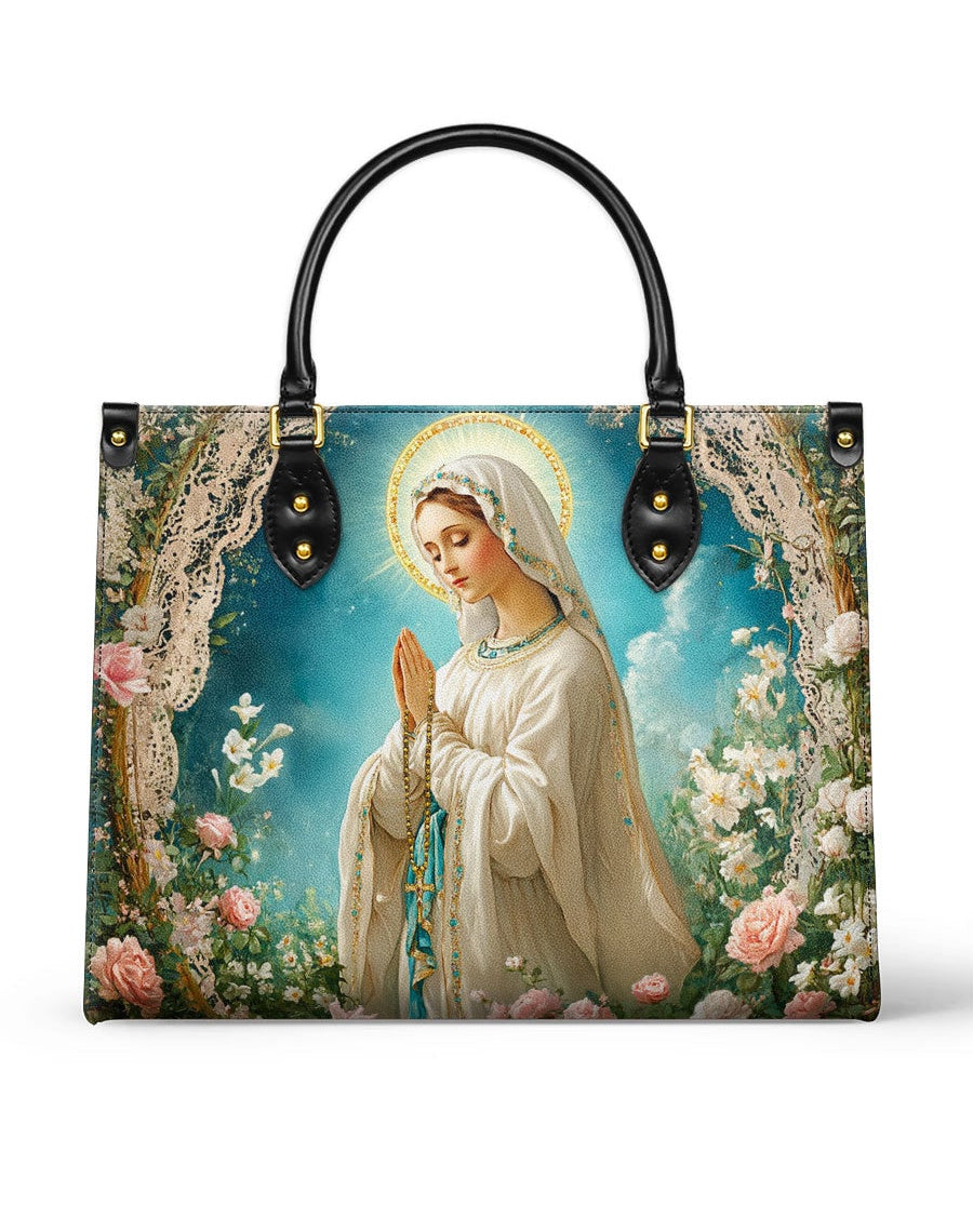 Lady Of Lourdes Leather Bag
