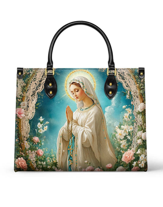 Lady Of Lourdes Leather Bag