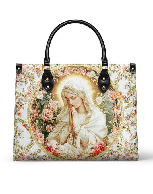 Virgin Mary's Grace Leather Bag