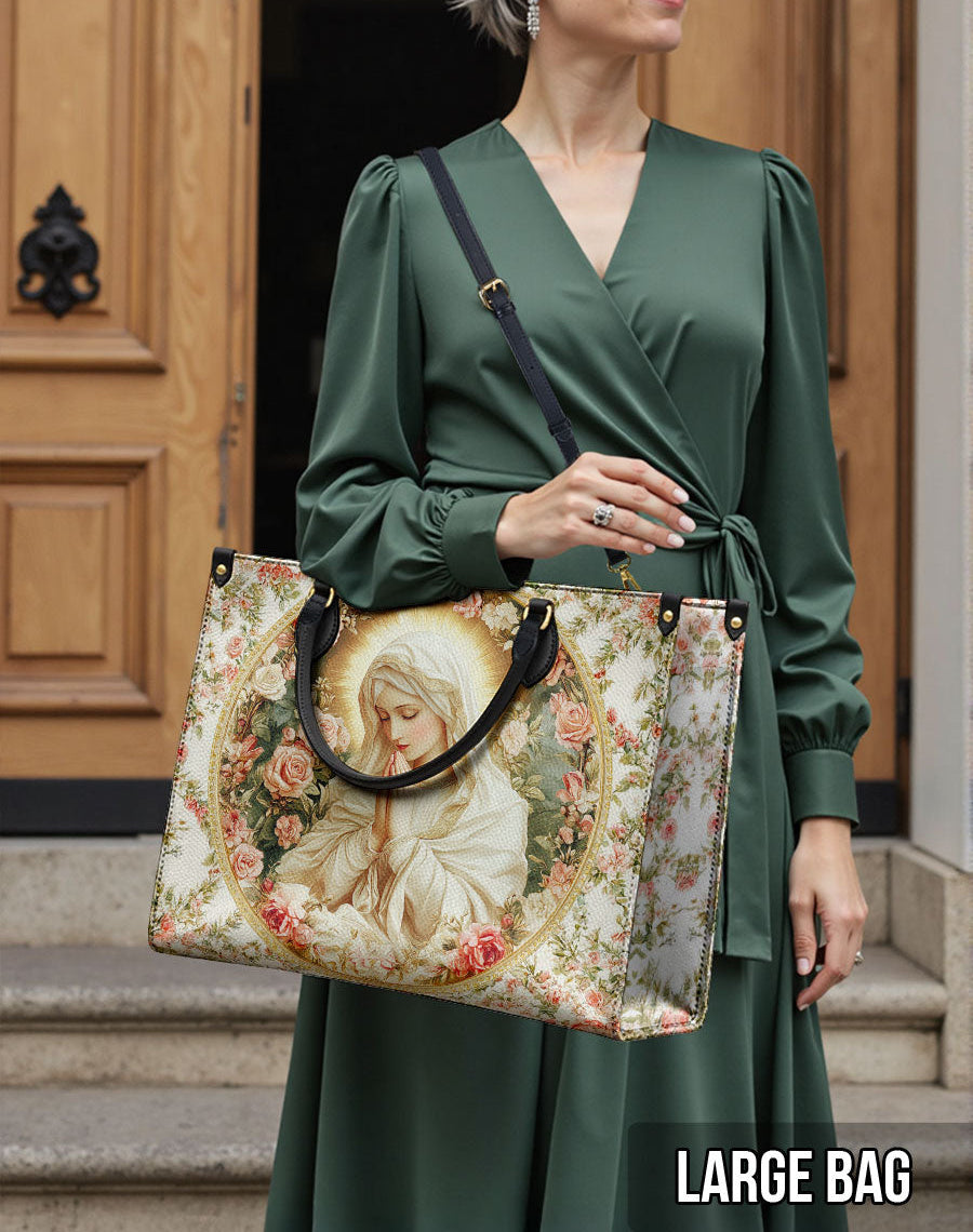 Virgin Mary's Grace Leather Bag