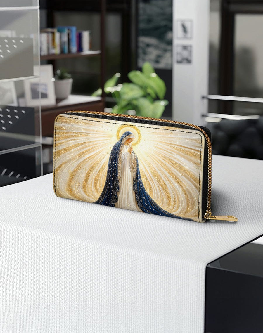 Our Lady’s Eternal Glow Leather Wallet Purse