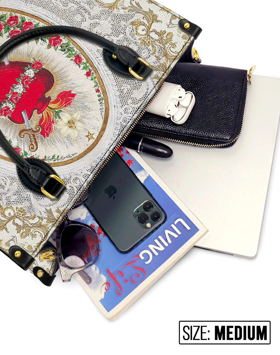 Immaculate Heart of Mary Elegance Leather Bag