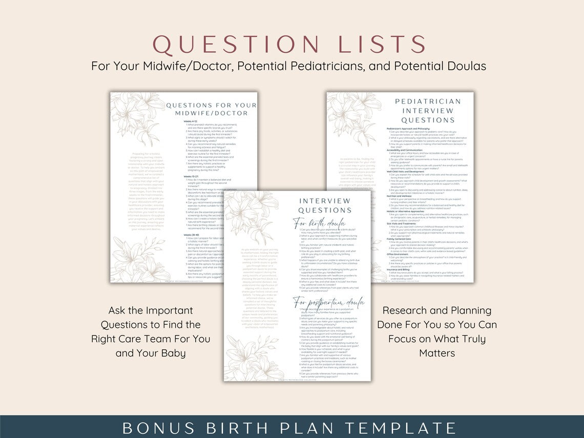 Pregnancy Checklist Bundle