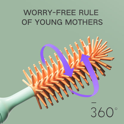 Electric Silicone Bottle Brush 360 Degree Rotating Baby Pacifier Cup Pacifier Cleaning Brush Set