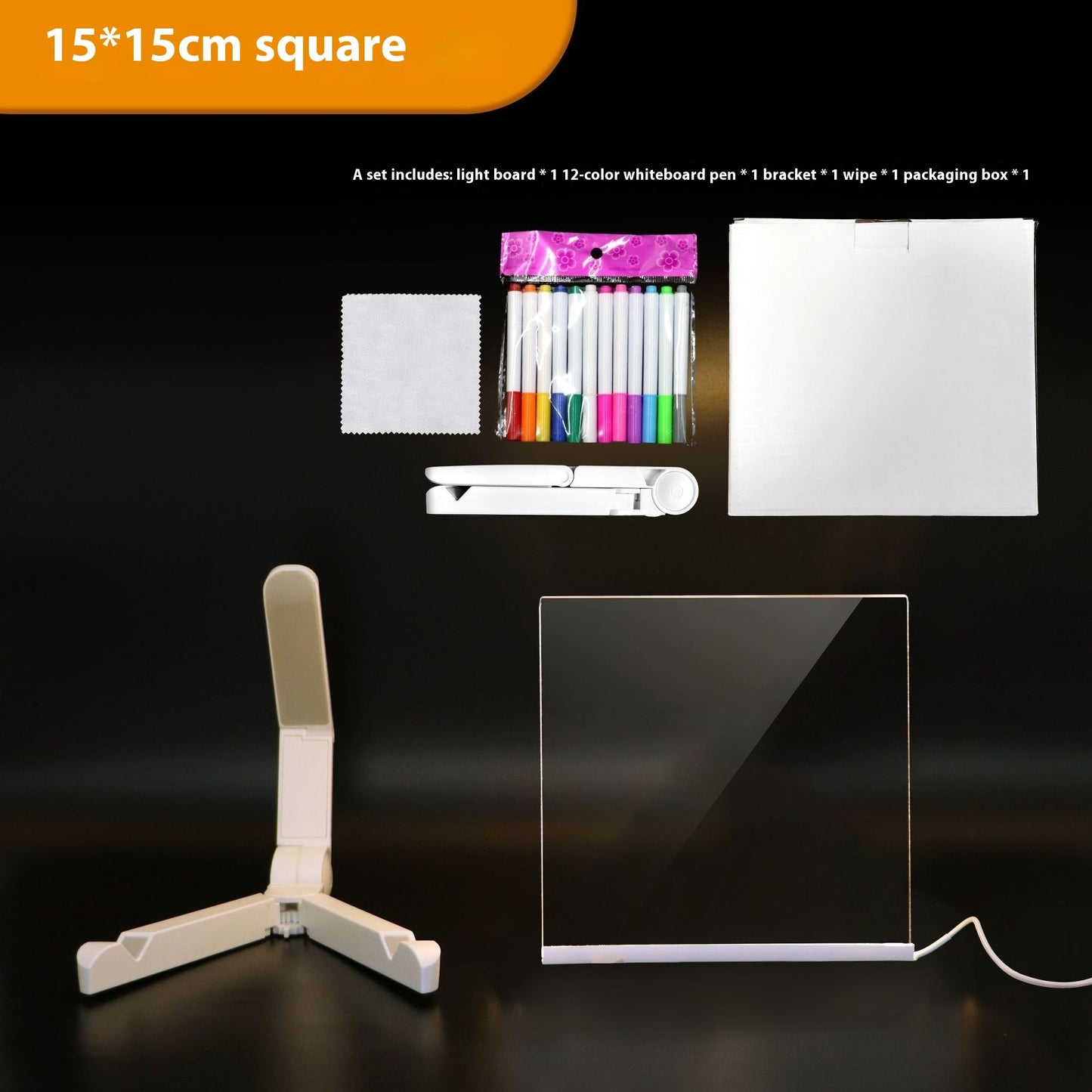 Handwritten Message Board Acrylic Night Light