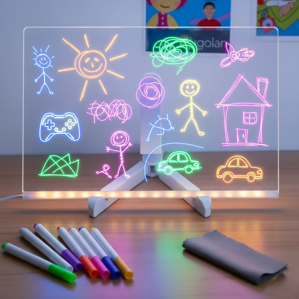 Handwritten Message Board Acrylic Night Light