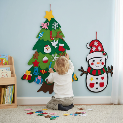 LumaMom's Interactive DIY Felt Christmas Tree for Kids