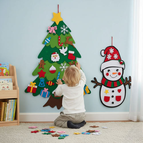 LumaMom's Interactive DIY Felt Christmas Tree for Kids