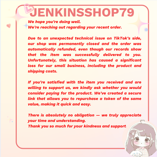 Payment for Delivered Item - JENKINSshop79