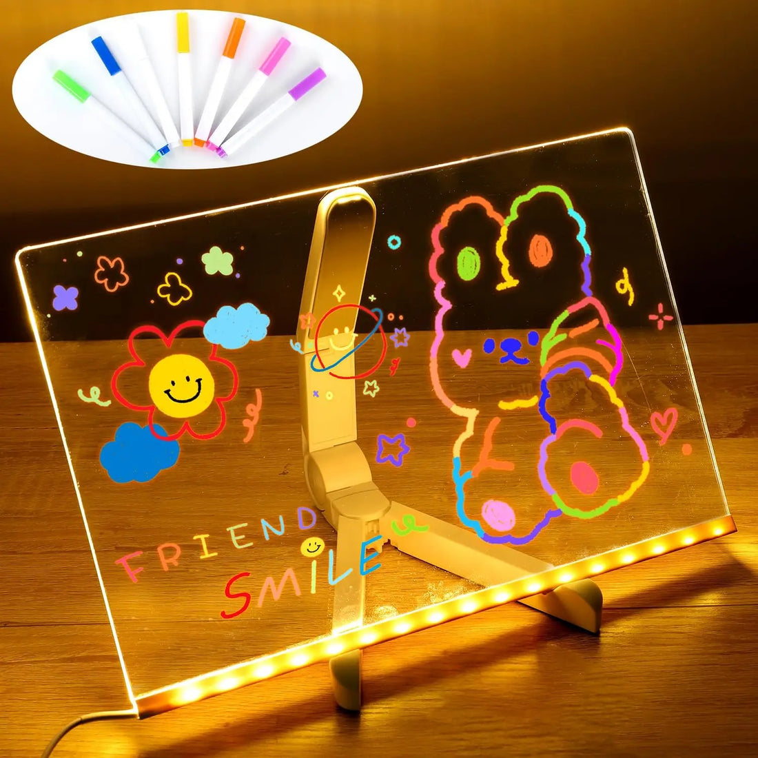 Handwritten Message Board Acrylic Night Light