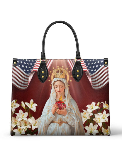 Lumamom Our Lady Of America Leather Bag