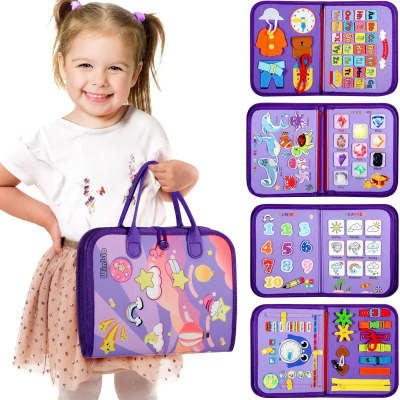 Felt Learning Board Baby Early Education Puzzle Busy Board