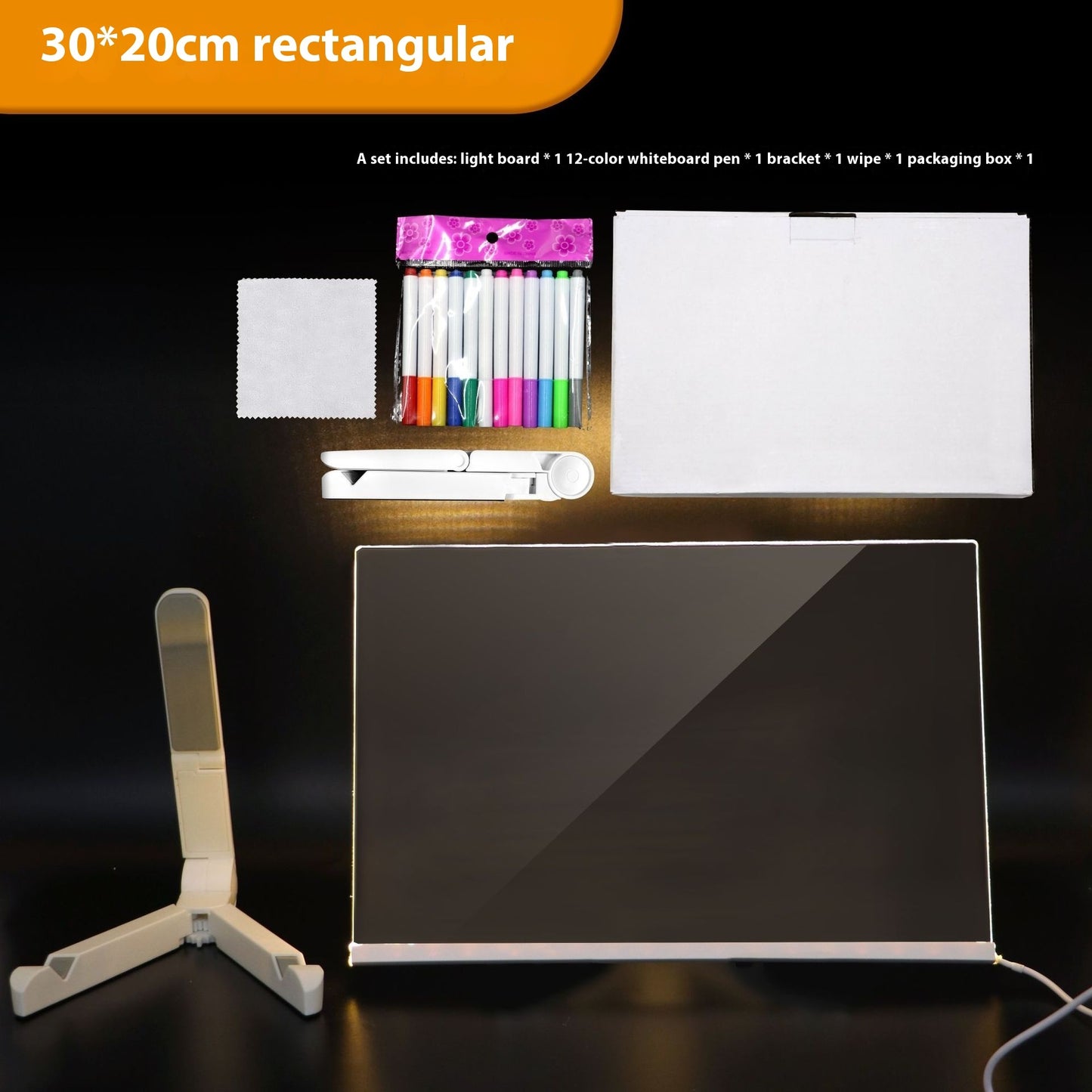 Handwritten Message Board Acrylic Night Light