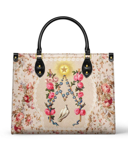  Roses of the Rosary Leather Bag