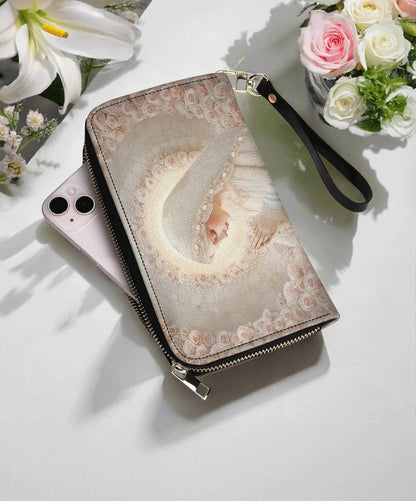  Rose Halo Devotion - Leather Wallet Purse