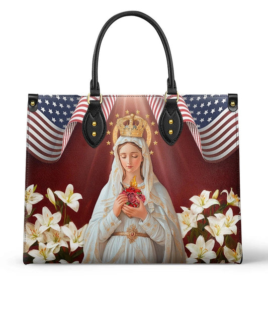  Our Lady Of America Leather Bag