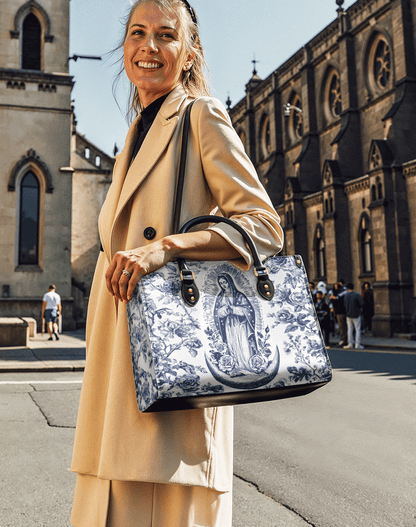  Sacred Serenity Virgin Mary Leather Bag