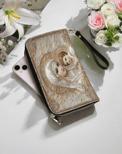  Heavenly Grace in Radiant Splendor - Leather Wallet Purse