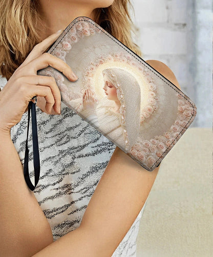  Rose Halo Devotion - Leather Wallet Purse