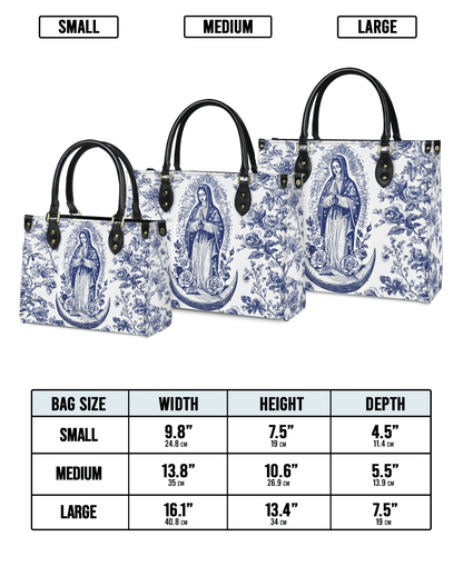  Sacred Serenity Virgin Mary Leather Bag