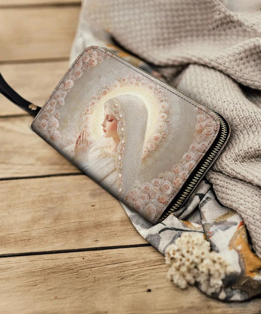  Rose Halo Devotion - Leather Wallet Purse