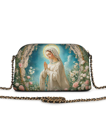  Lady Of Lourdes Leather Crossbody Bag