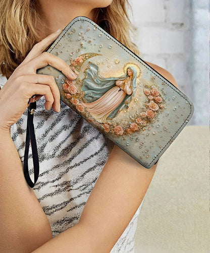  The Crescent of Serenity Leather Wallet Purse
