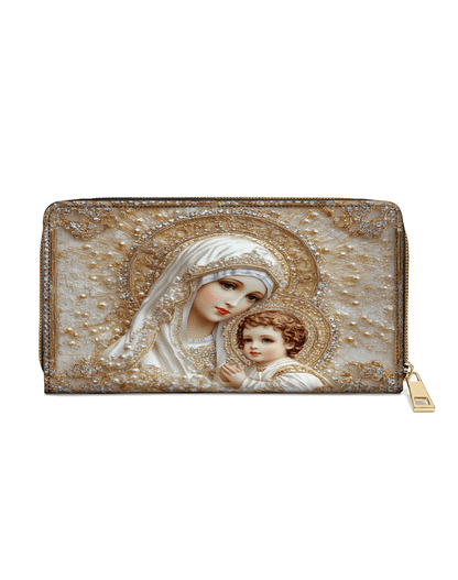  Heavenly Grace in Radiant Splendor - Leather Wallet Purse