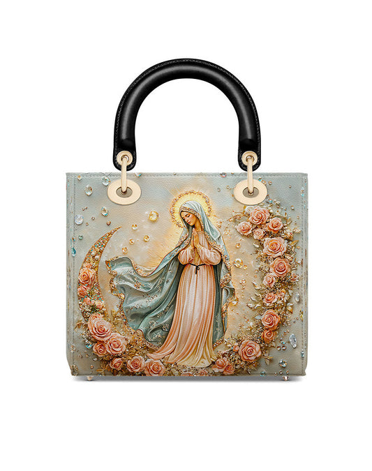  The Crescent of Serenity Lady Leather Bag