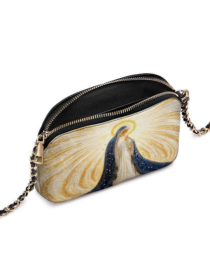  Our Lady’s Eternal Glow Leather Crossbody Bag