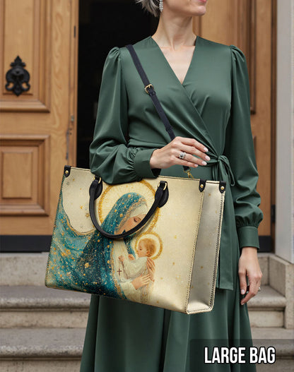  Divine Mother’s Embrace Leather Bag