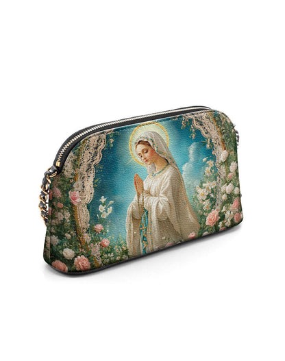  Lady Of Lourdes Leather Crossbody Bag