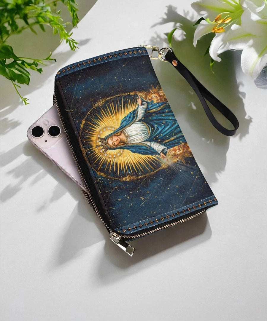  Celestial Devotion Leather Wallet Purse