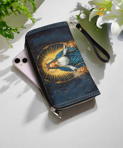  Celestial Devotion Leather Wallet Purse