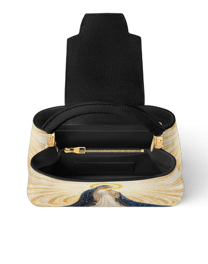  Our Lady’s Eternal Glow Leather Satchel Bag