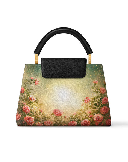  Roses of Guadalupe Leather Satchel Bag