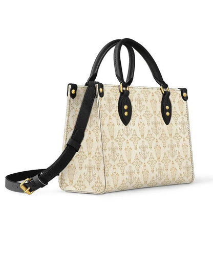  The Ave Maria Pattern Leather Bag